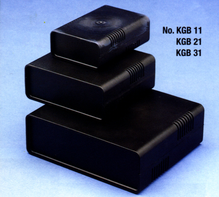 Kunststoff-Halbschalengehäuse, 95mm x 135mm x 45mm, schwarz