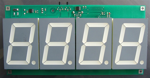 Anzeige mit 4-stelligem LED-Display